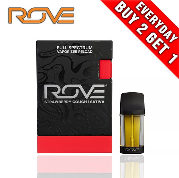 Photograph of product: Rove RELOAD - Strawberry Cough - Melted Diamond Live Resin Pod - 1g - 