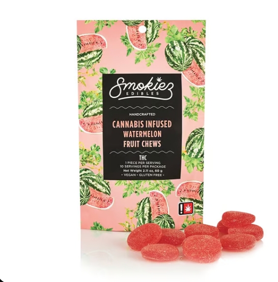 Photograph of product: Smokiez | Gummies | Sweet Watermelon I 100MG