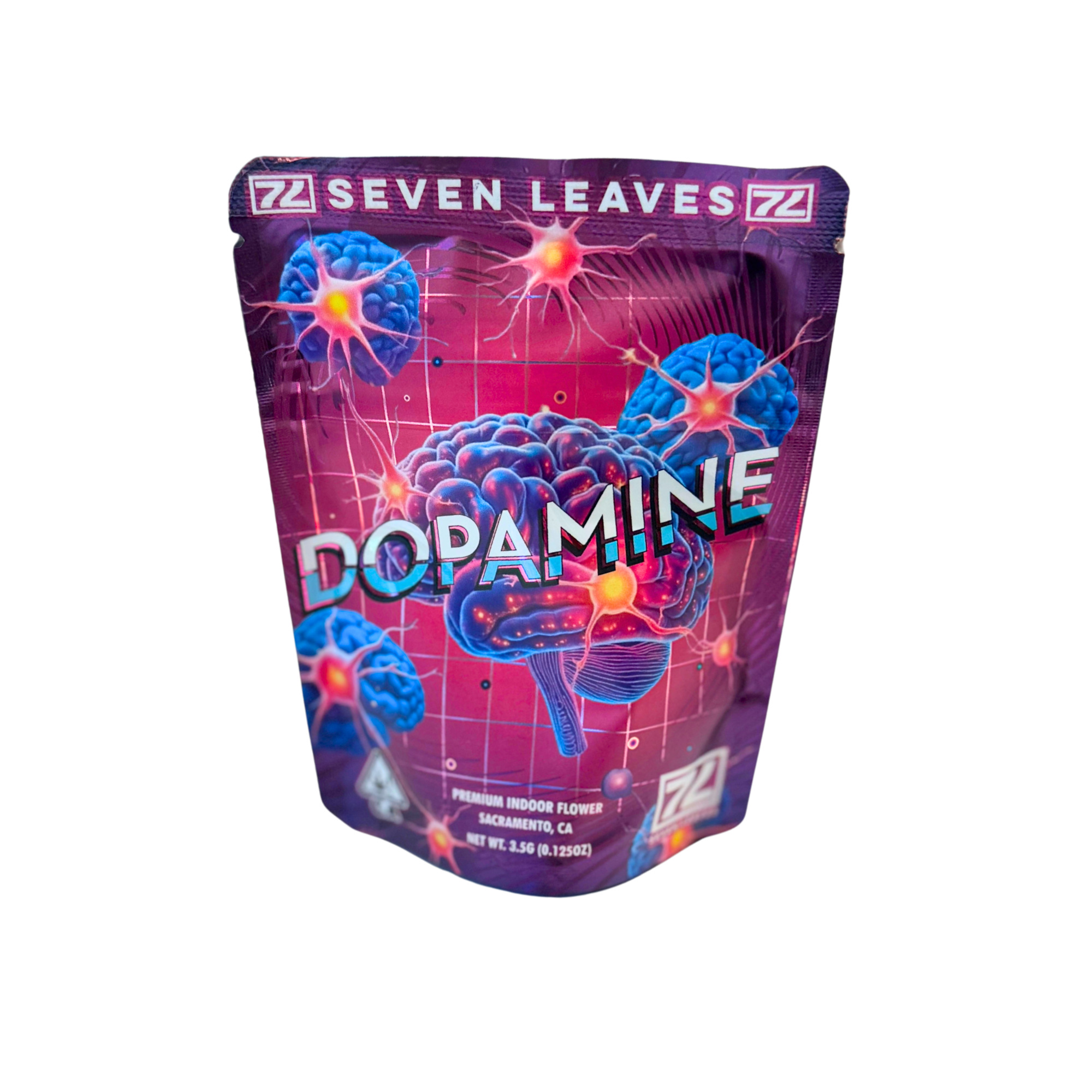 Photograph of product: Seven Leaves | Dopamine | Hybrid | Indoor Flower | - 3.5g