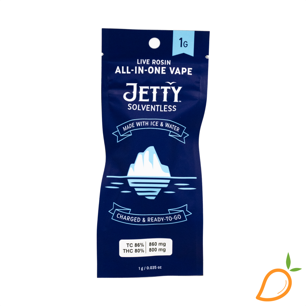 Photograph of product: 1g Papaya Smash Solventless Rosin AIO Jetty