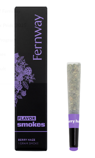 Photograph of product: Fernway | Pre-Roll | Flavor Smokes | Berry Haze | 1g-Oui'd