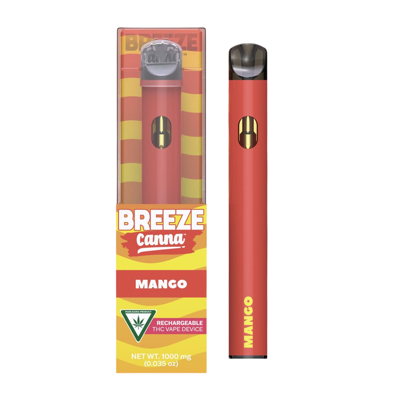 Photograph of product: Breeze Mango All-In-One Vape | 1g