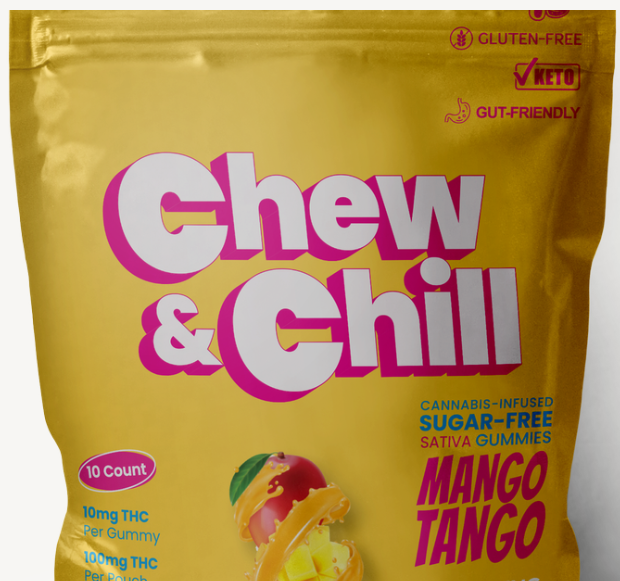 Photograph of product: Mango Tango Oui'd Gummies | 100mg | Chew & Chill