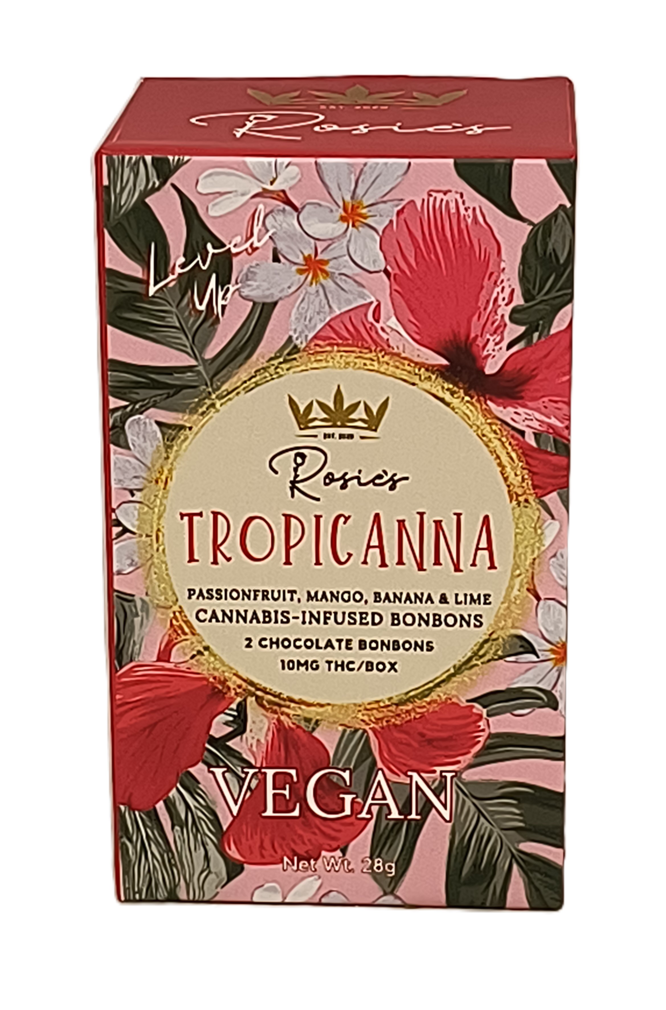 Photograph of Product: Tropicana Bonbon 2-Pack | 10mg THC | Rosie's Confections
