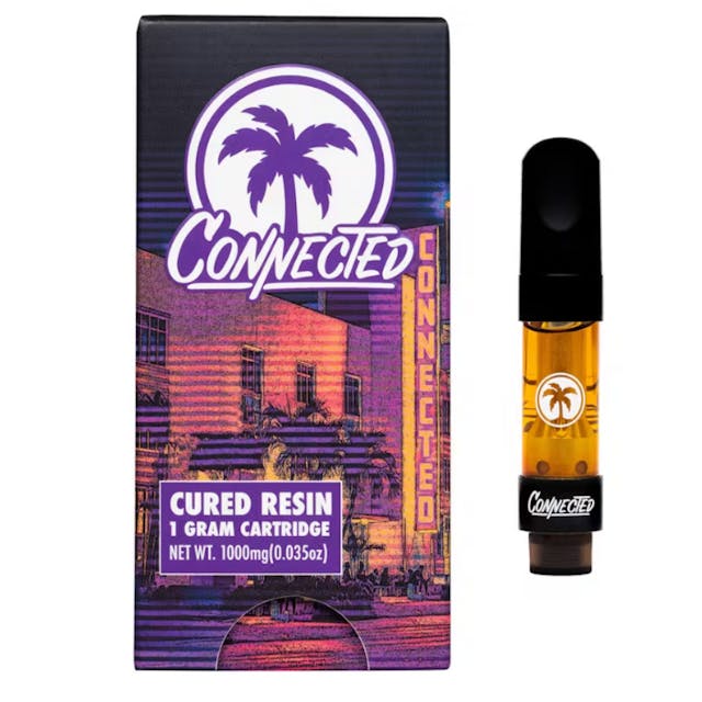 Photograph of product: Connected Oui'd Co. Cured Resin | 1g - Gram 510 - Ambrozia - 