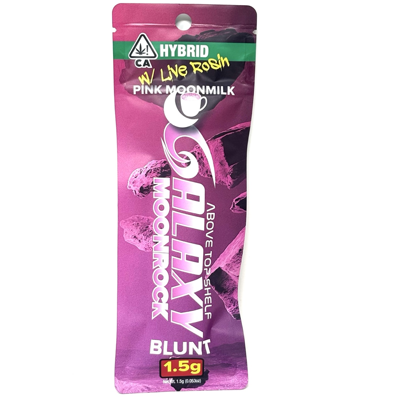 Photograph of product: GALAXY: PINK MOONMILK 1.5G LIVE ROSIN BLUNT