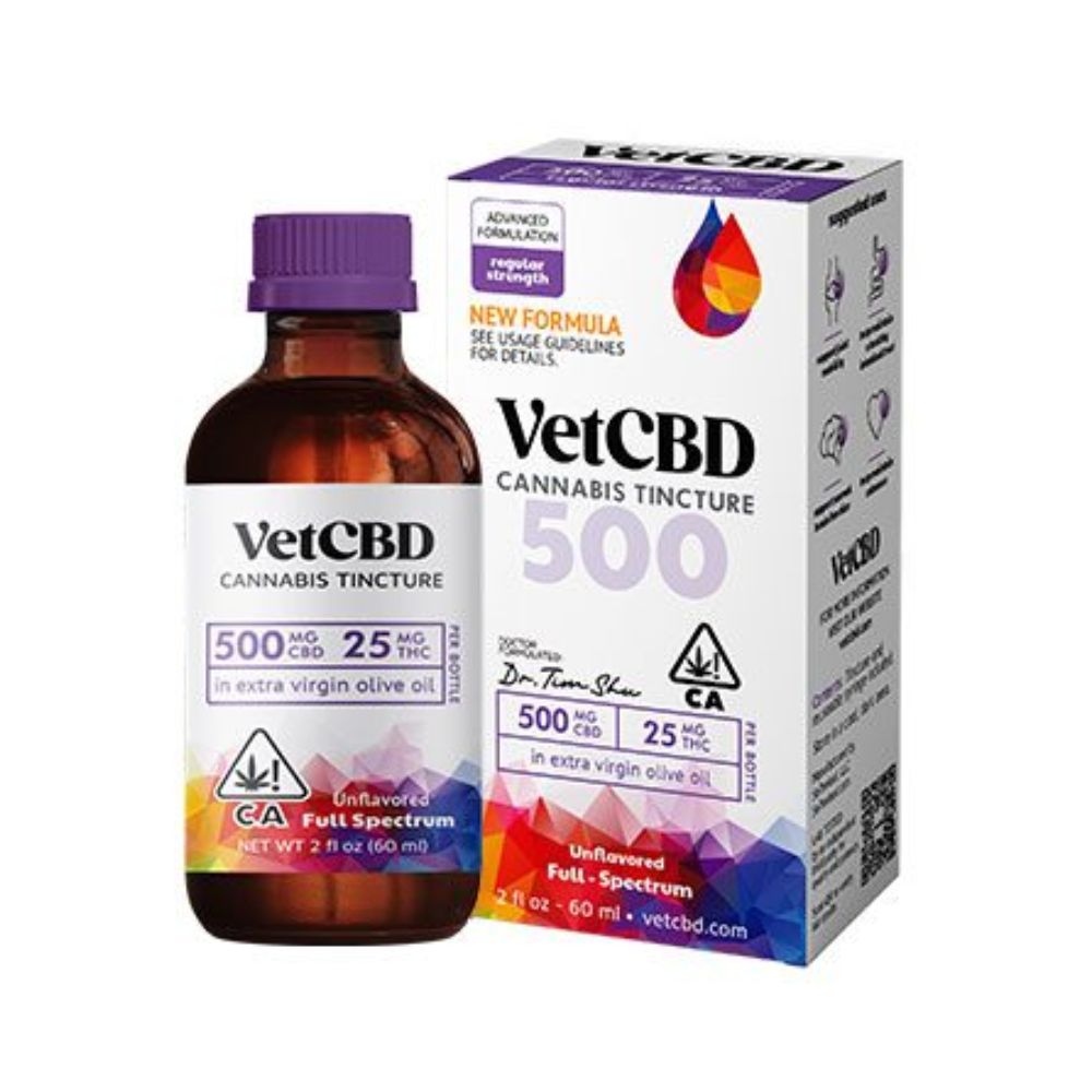 Photograph of product: 20:1 REGULAR STRENGTH TINCTURE 500MG - VET CBD