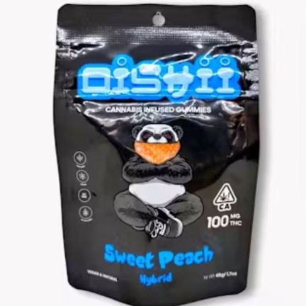 Photograph of product: Sweet Peach Gummies 100mg - 