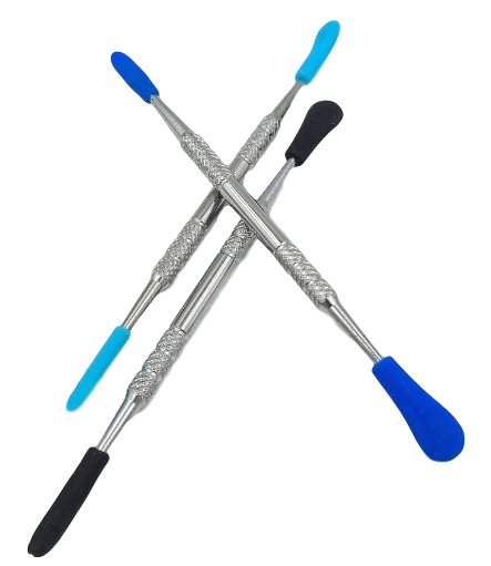 Photograph of product: Silicone Tips | 6" Standard Metal Dab Tool | LuvBuds