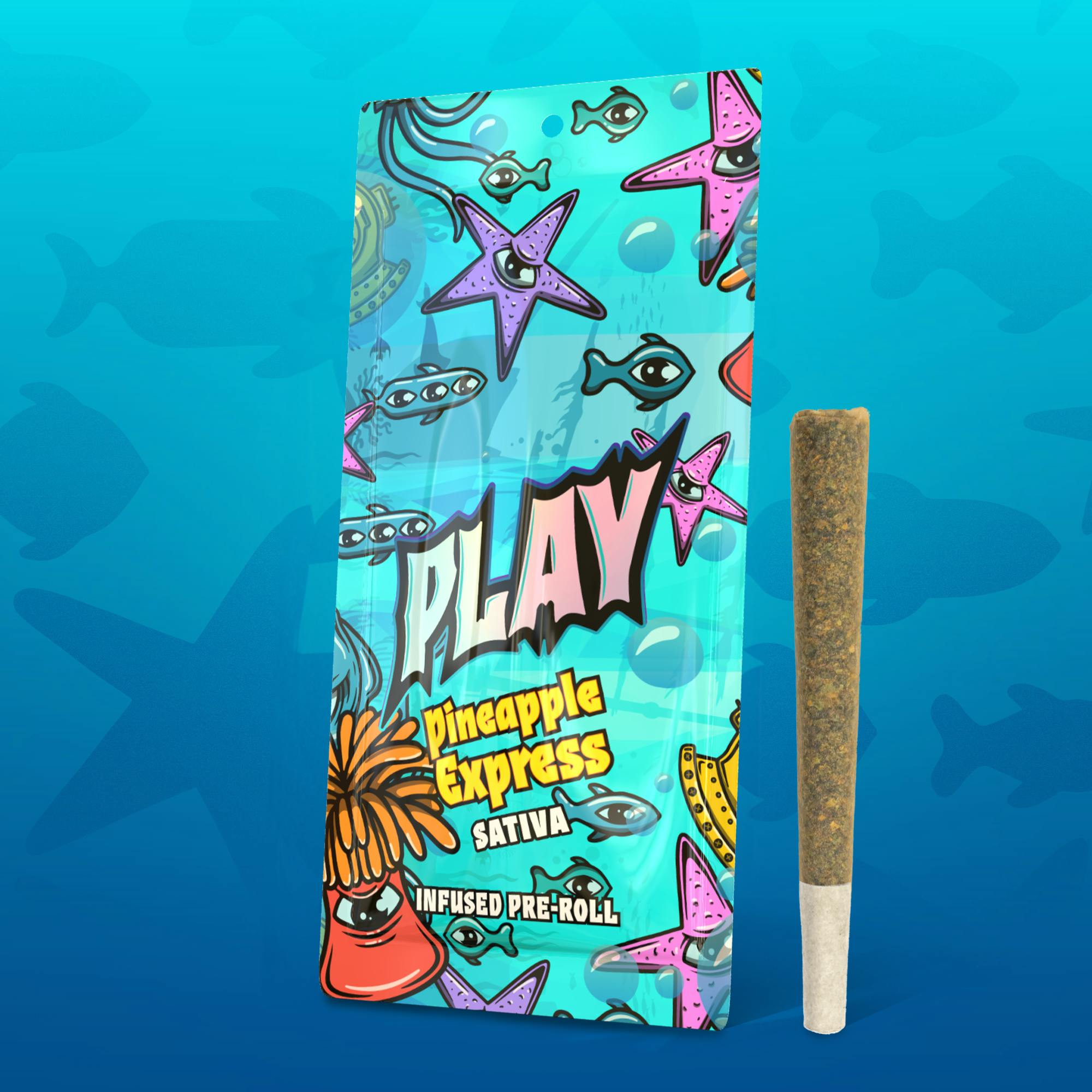 Photograph of product: Play | Pineapple Express 1.2g Infused Preroll