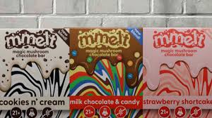 Photograph of product: Chapo MMelt - Strawberry Shortcake Mushroom Chocolate Bar - 6g