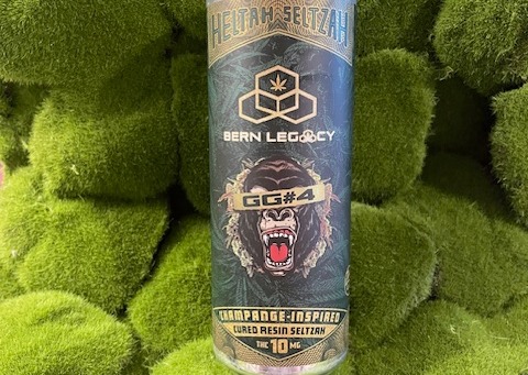 Photograph of product: 10mg Can | Bern Legacy GG#4: Champagne Inspired Cured Resin Seltzah | Taunik+