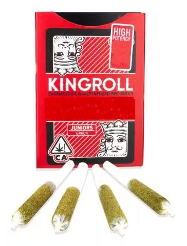 Photograph of product: Kingroll - Strawberry Cough x Lemoncello 4 Pack Pre-Rolls 3g - Kingroll - Strawberry Cough x Lemoncello 4 Pack Pre-Rolls 3g