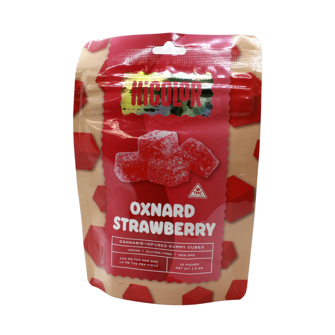 Photograph of product: Vireo Hi Color Oxnard Strawberry 10ct of 10mg Gummies
