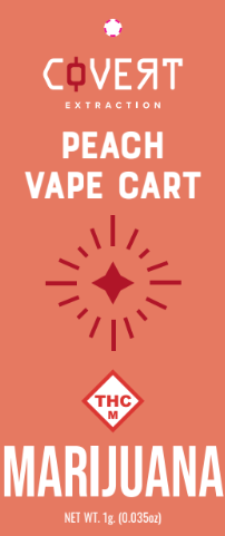 Photograph of product: Covert Extraction | Peach Cartridge