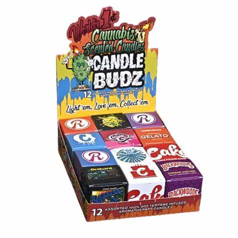 Photograph of product: Candle Budz - TERPINE-INFUSED CANDLE - Assorted Scents - Paraphernalia