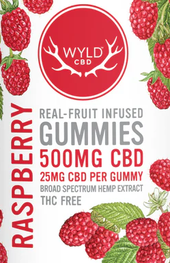 Photograph of product: WYLD CBD Gummies - Raspberry (2 Pack)
