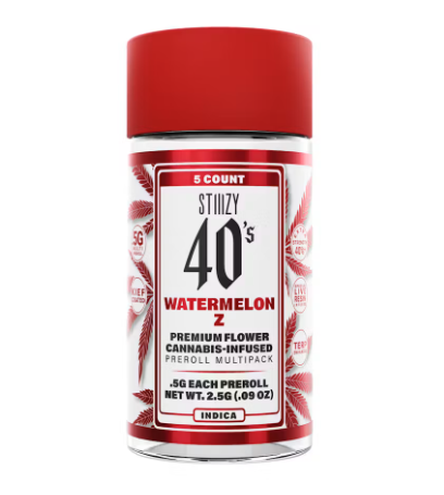 Photograph of product: 40's Watermelon Z Infused Preroll 4pk