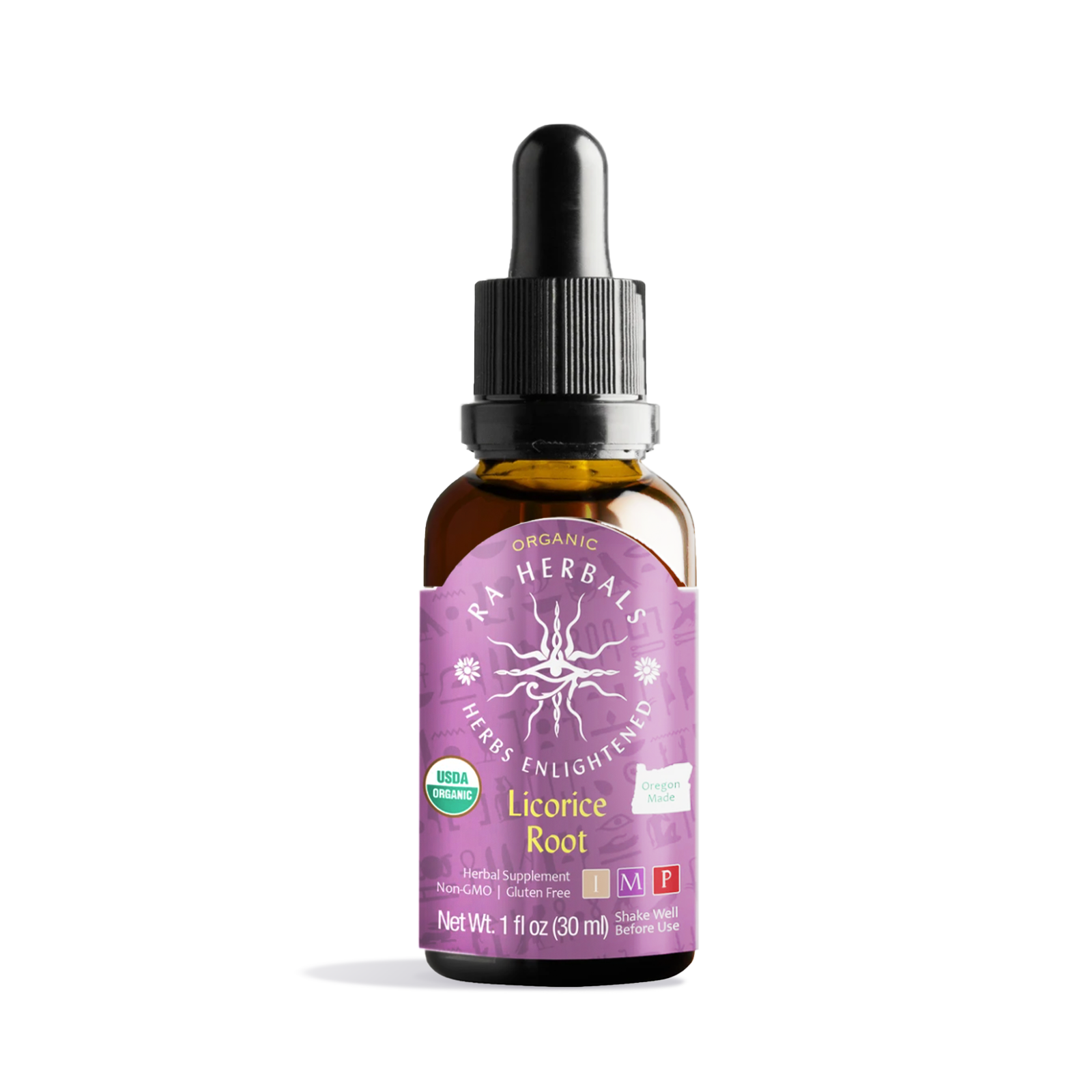 Photograph of product: Ra Herbals Certified Organic Licorice Root Tincture