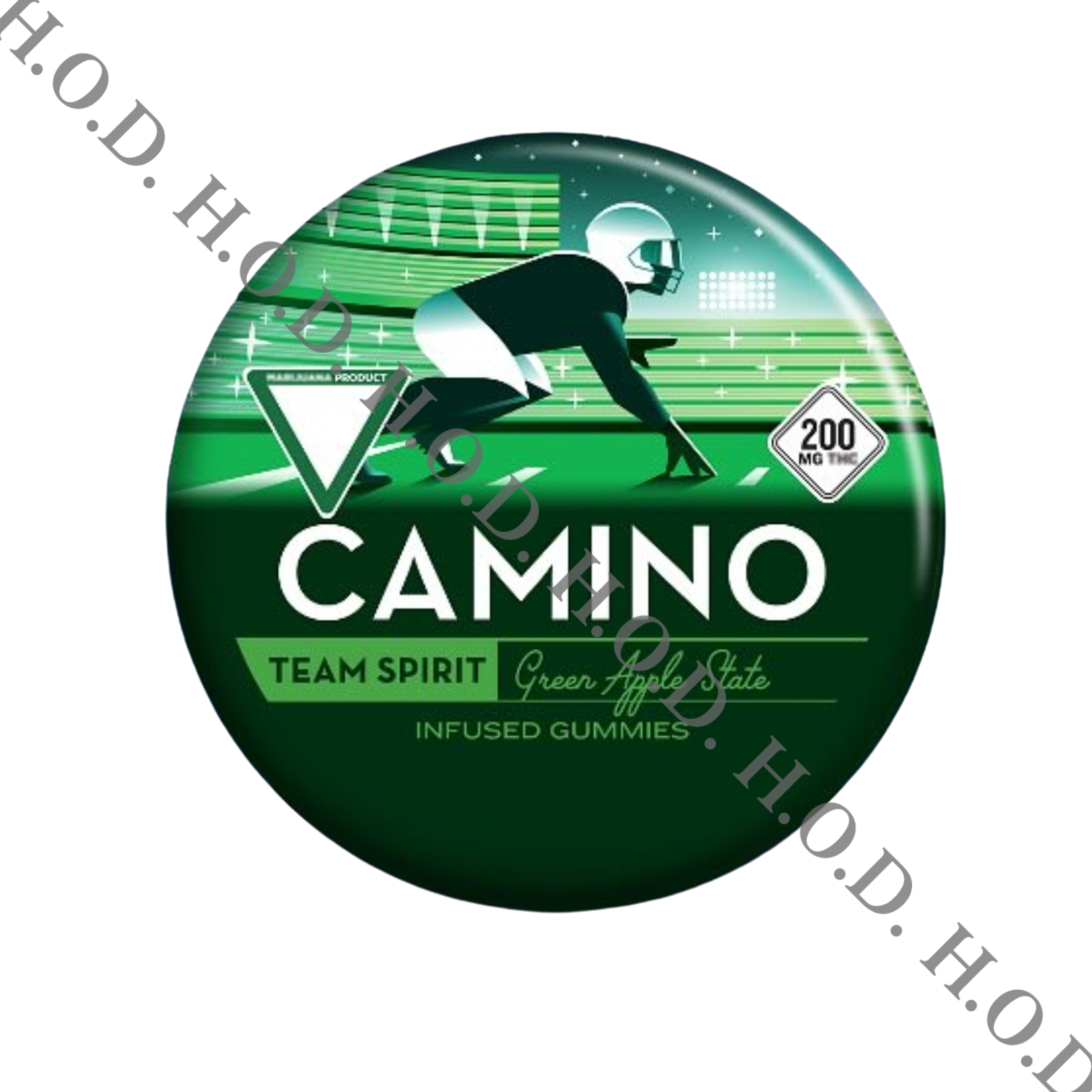 Photograph of product: Camino Green Apple State Gummies 200mg
