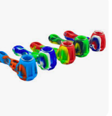Photograph of product: Silicone Cobb Pipe W/ Glass Bowl - 4.5" - LuvBuds