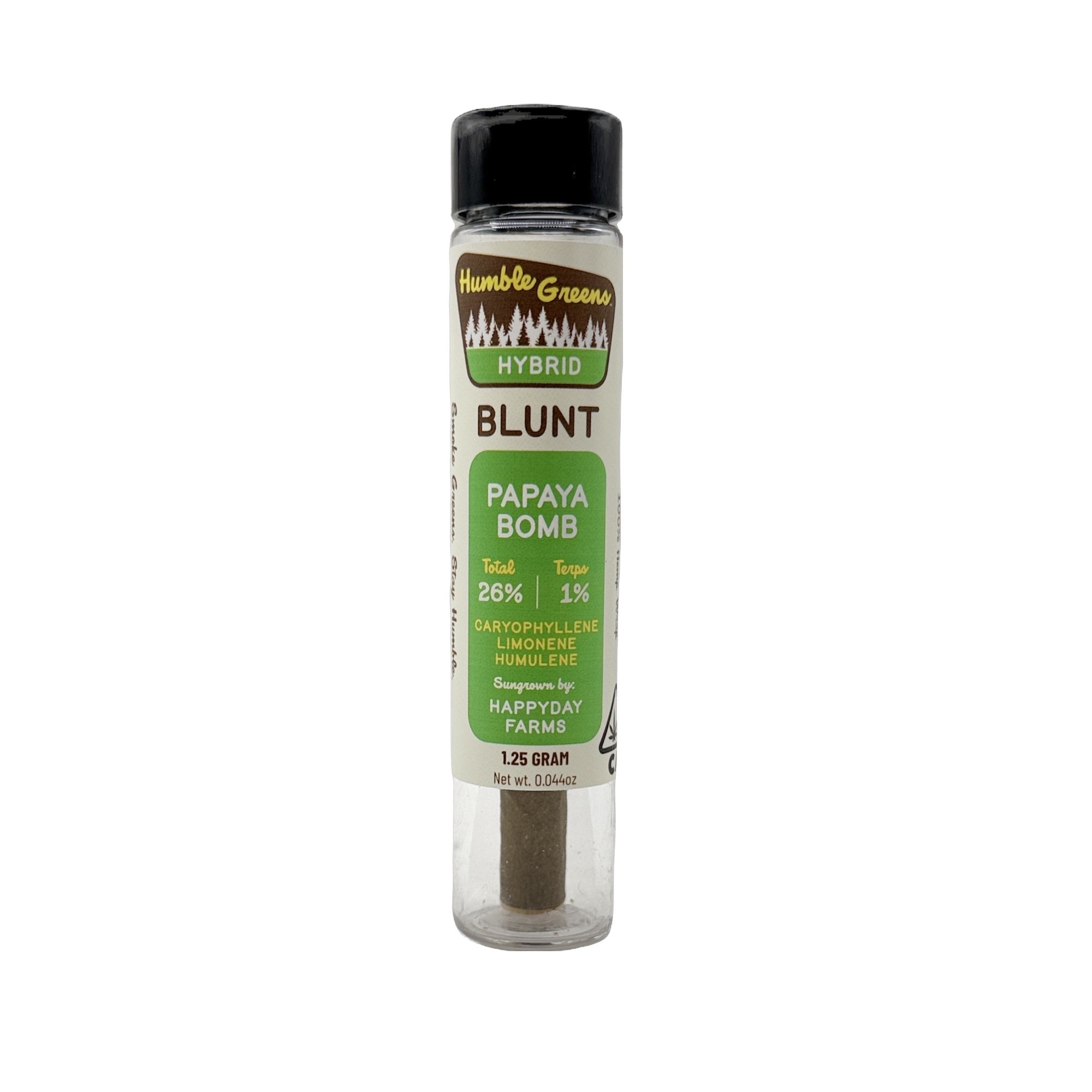 Photograph of product: PAPAYA BOMB BLUNT SINGLE 1.25G