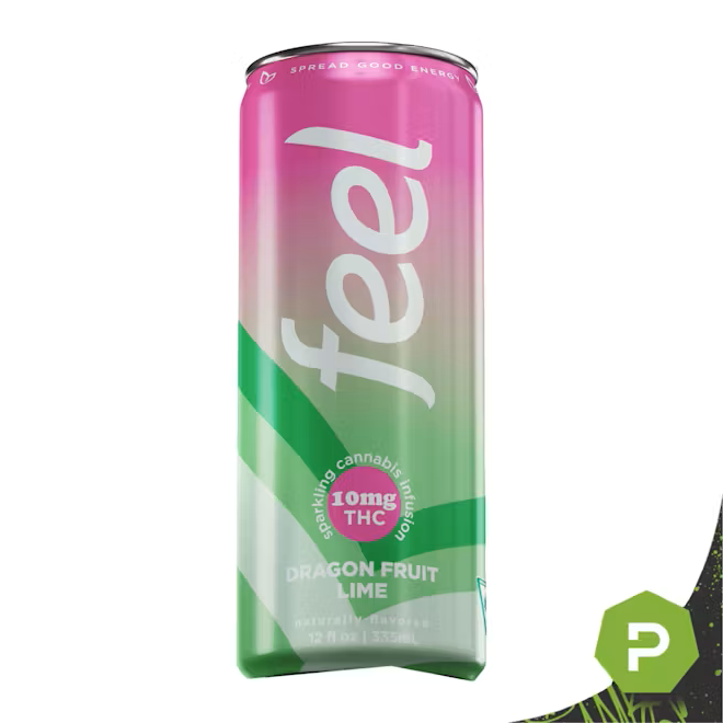 Photograph of product: Feel Energy Seltzer- Dragonfruit Lime 10mg