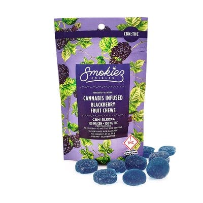 Photograph of product: Sweet Blackberry Smokiez 100mg (I) [10pk] - 