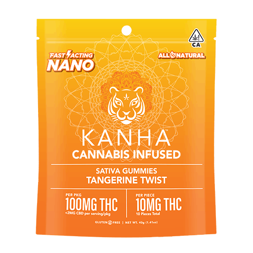 Photograph of product: Kanha | Tangerine Twist | 100mg Gummies
