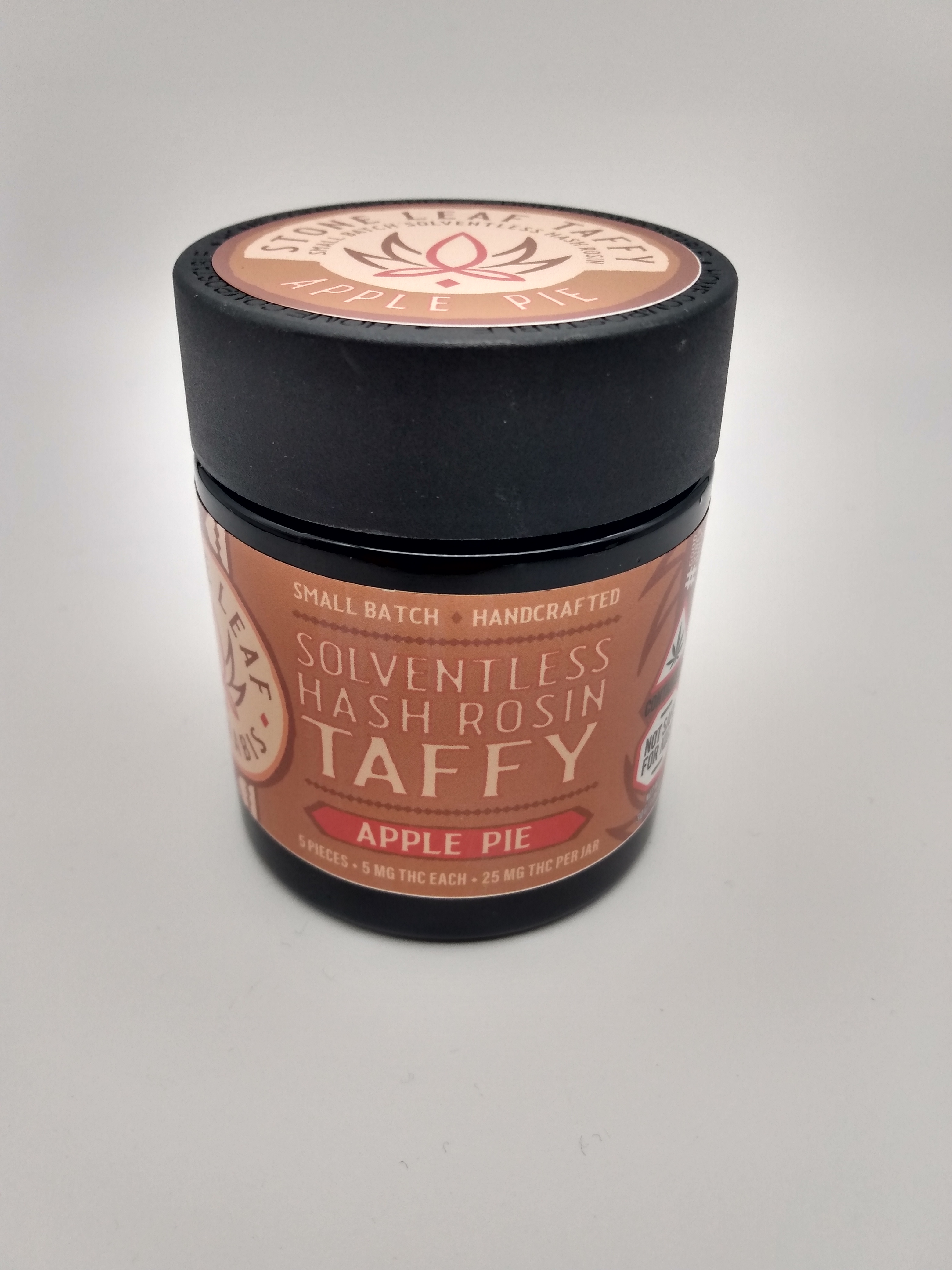 Photograph of Product: *25% OFF (was $20)* Stone Leaf | Apple Pie Taffy | Edibles | 5 mg x 5