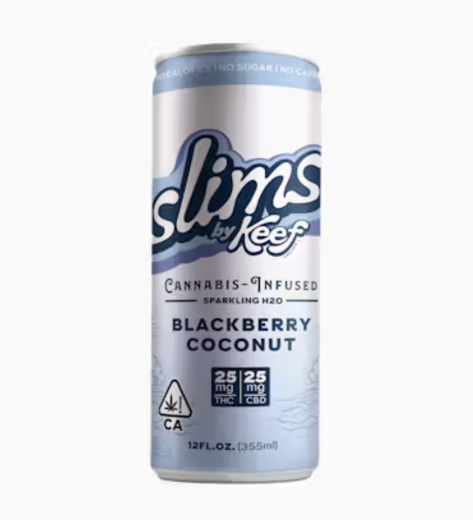 Photograph of product: Blackberry Coconut -TH-oui:CBD 25:25MG Slims Soda 12OZ