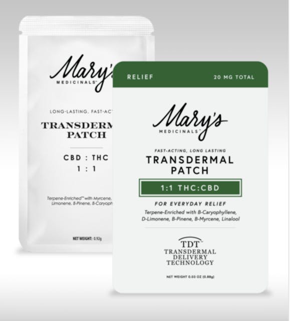 Photograph of product: Relief 1:1 Transdermal Patch | Single | 35mg Total - Sales Floor