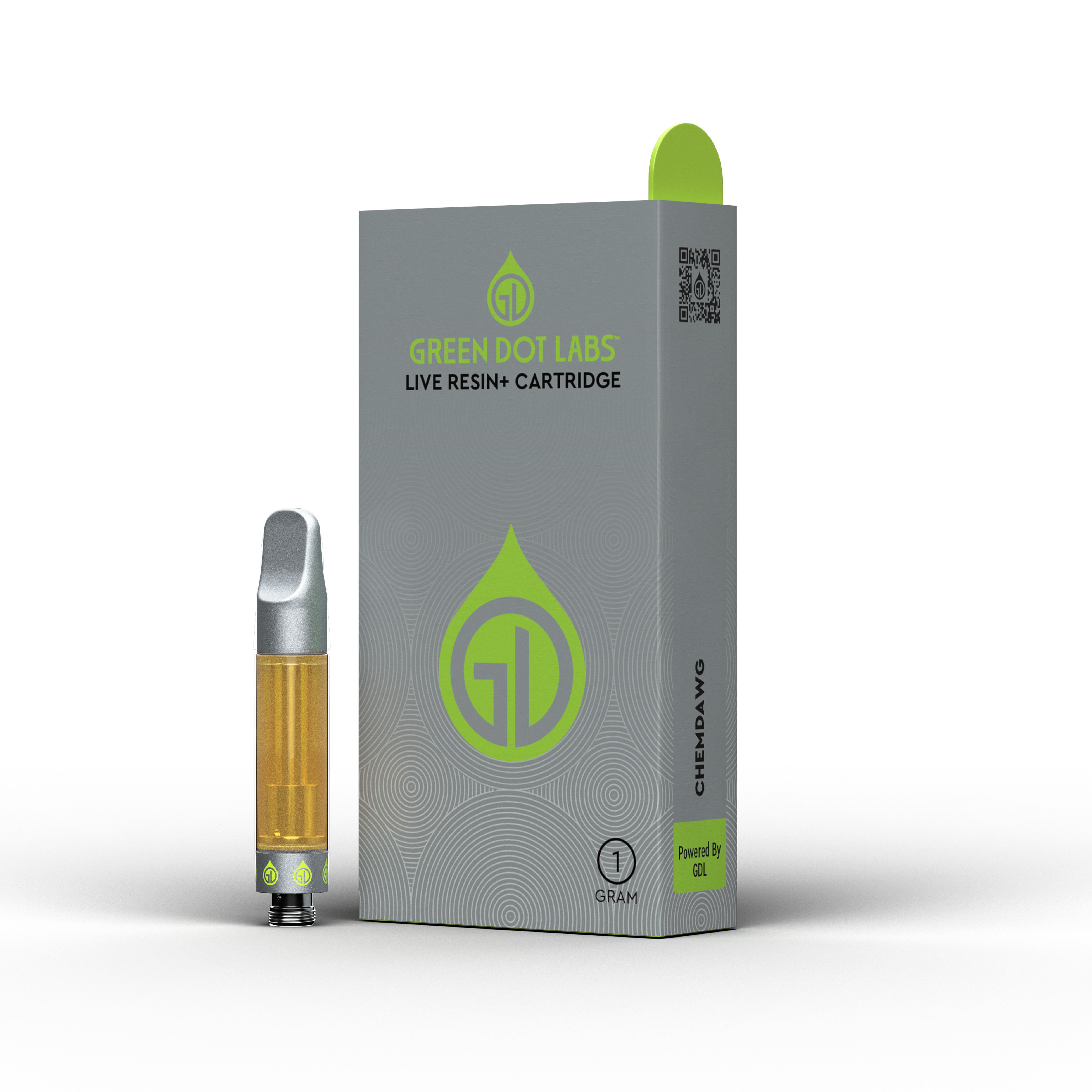 Photograph of product: Green Dot | 1g Cart | Powered By GDL | Blockberry
