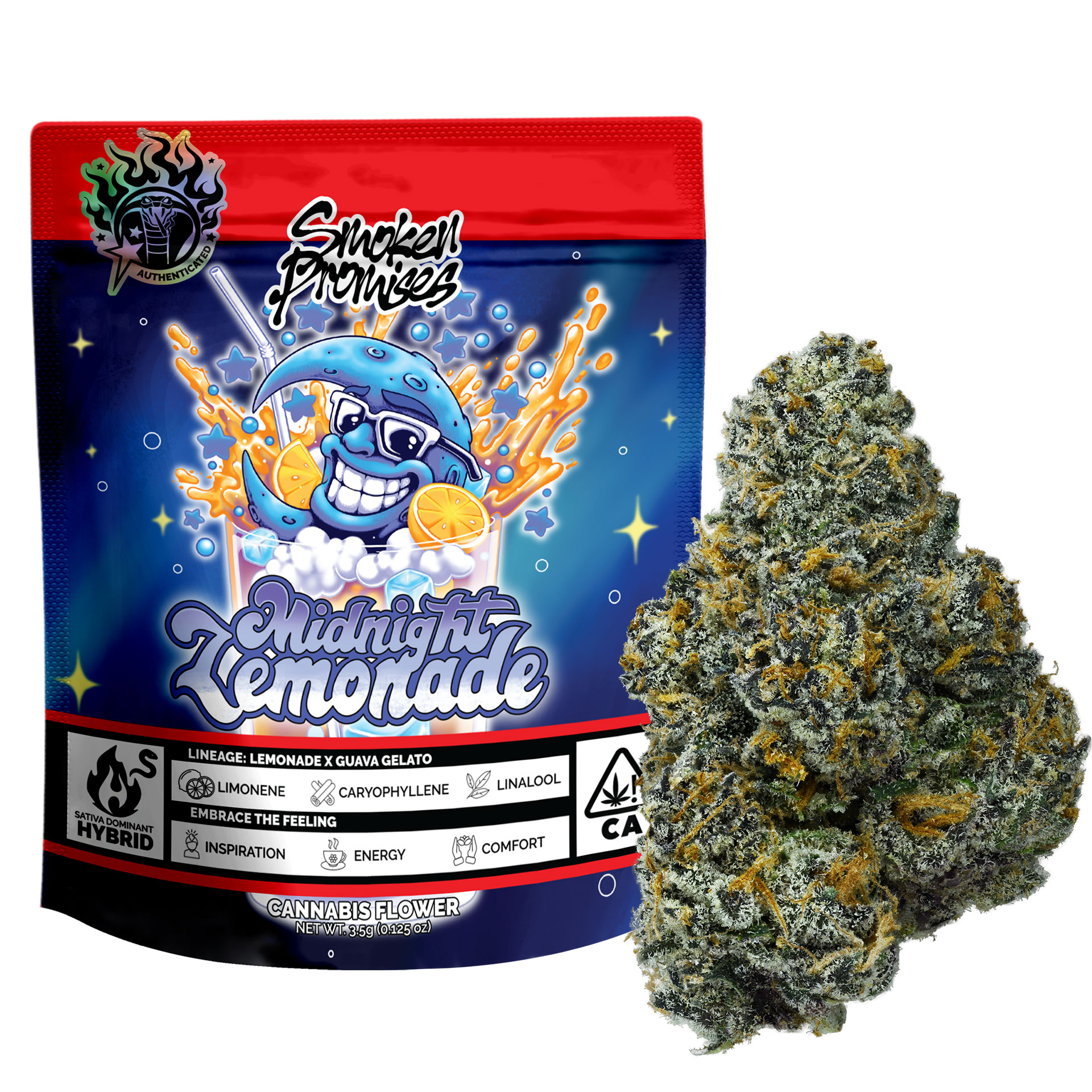 Photograph of product: SMOKEN PROMISES: MIDNIGHT LEMONADE 3.5G
