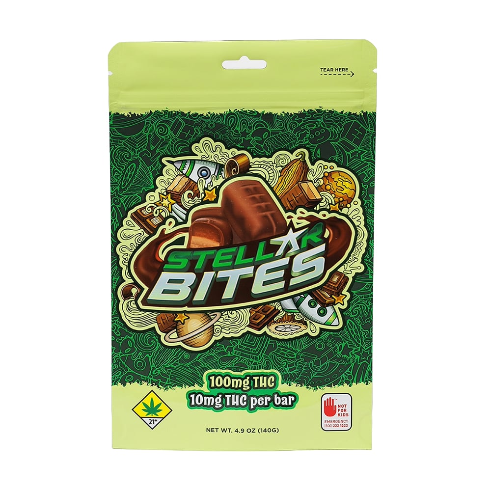 Photograph of product: Swifts - Chocolate Covered Stellar Bites (H) - 100mg TH-oui Solid Edible - 100g