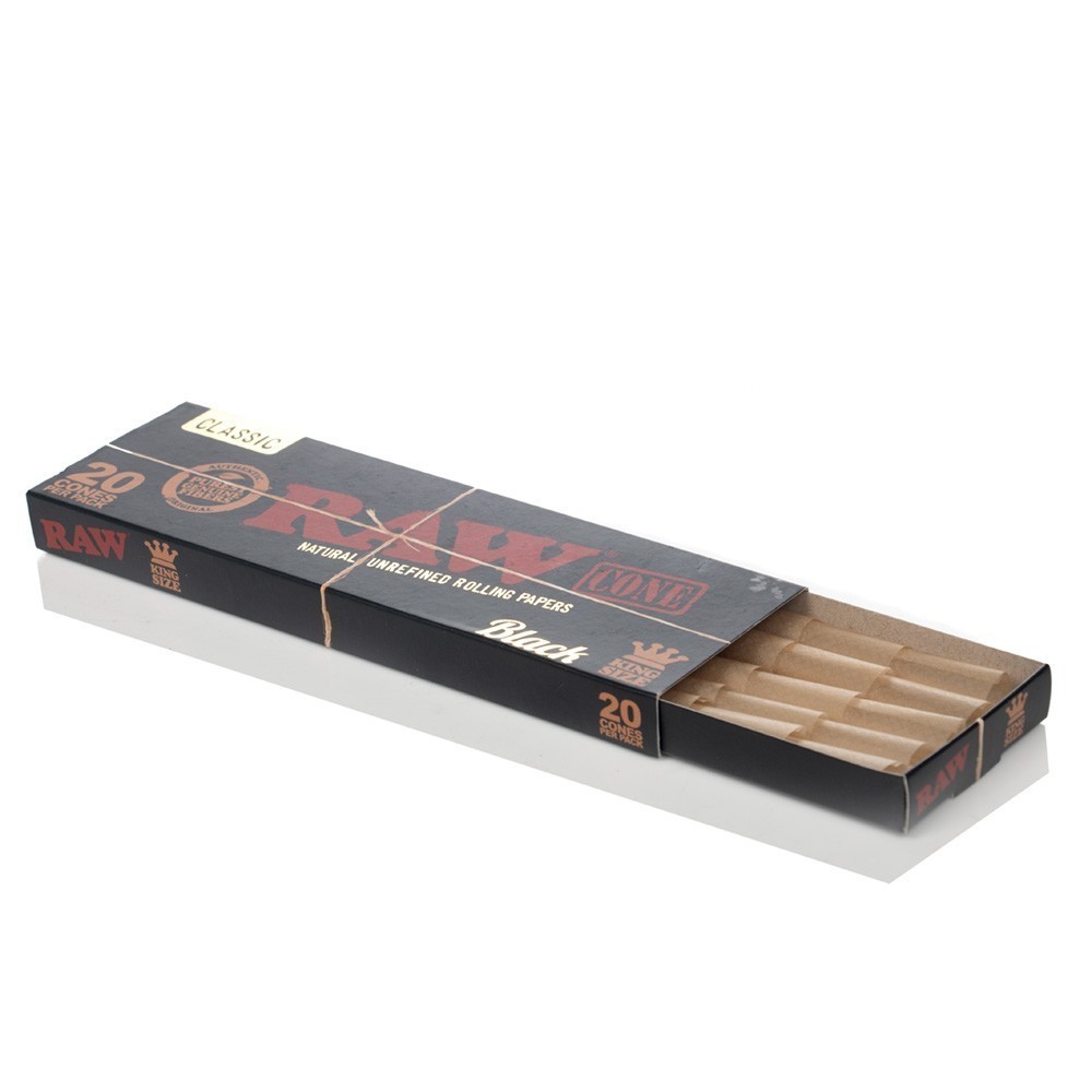 Photograph of product: Raw Cones Black King 20pk