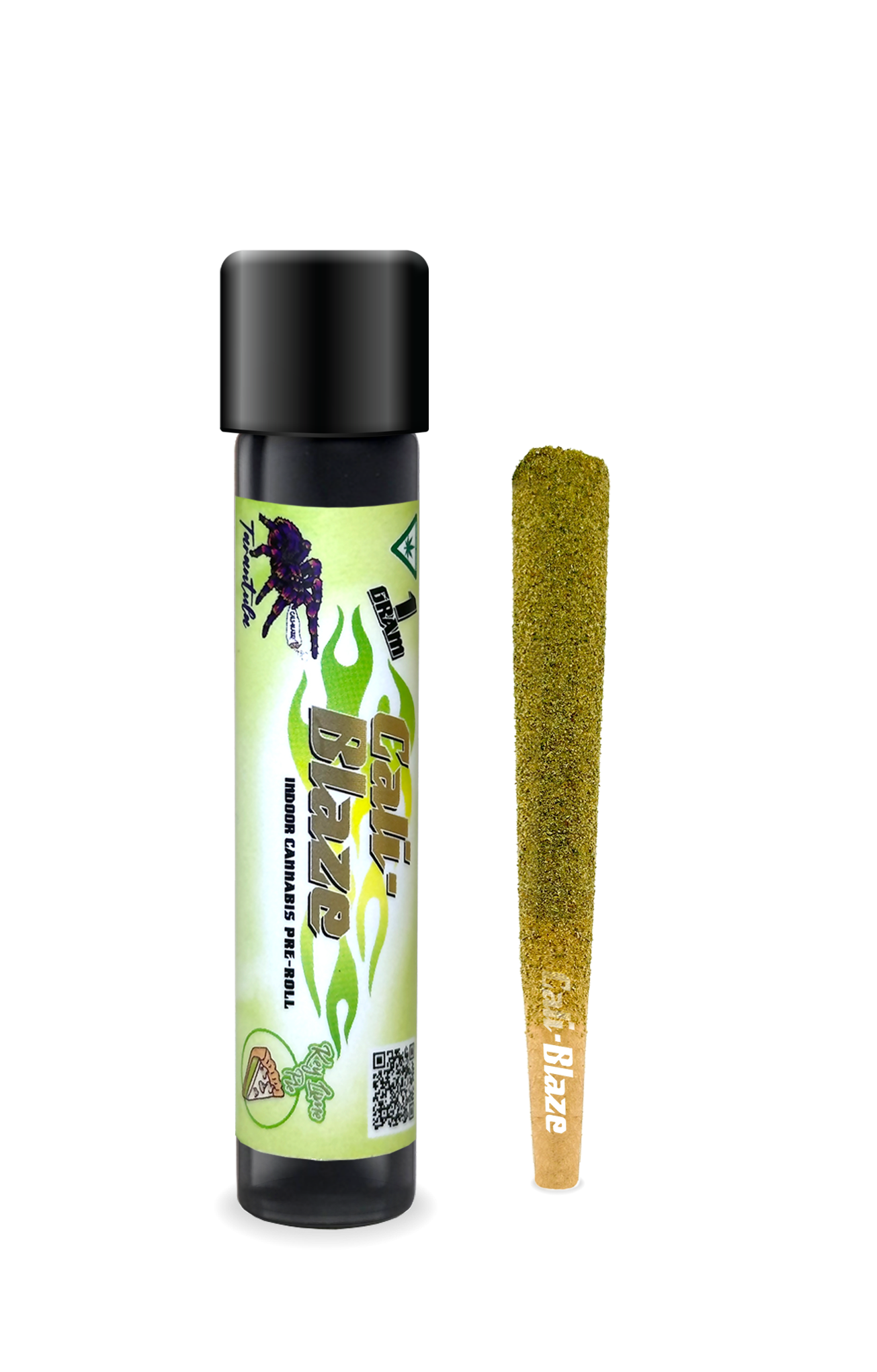 Photograph of product: CALI-BLAZE | Infused Preroll | Tarantula | Key Lime Pie | 1g