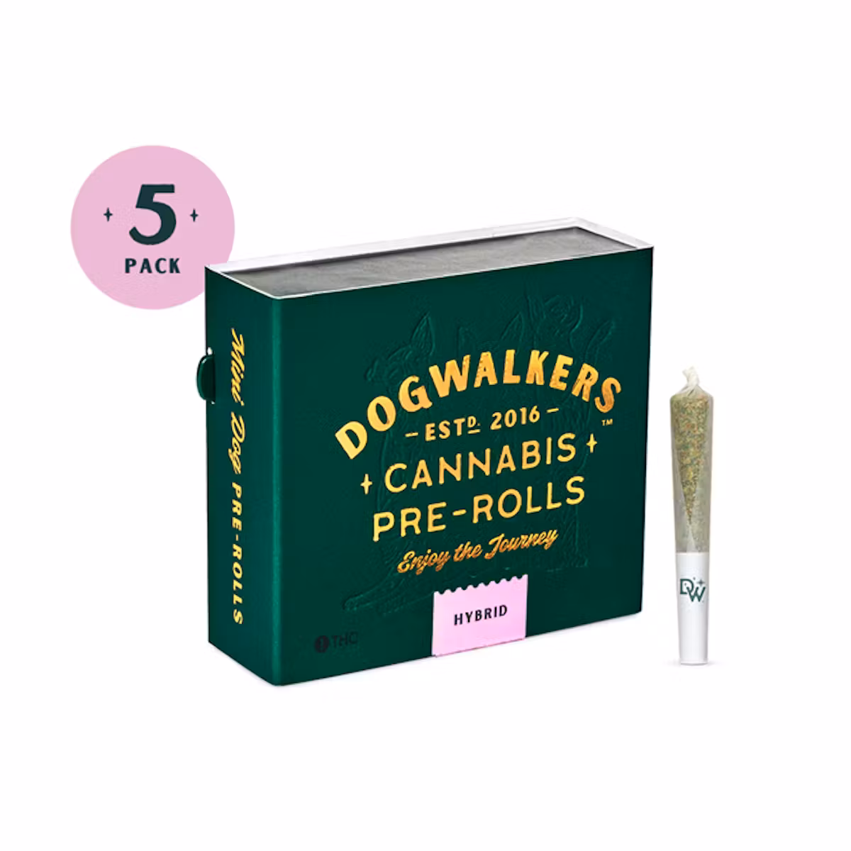 Photograph of product: Dogwalkers | Zacks Cake | 0.35g/5pk Pre-Roll Pack