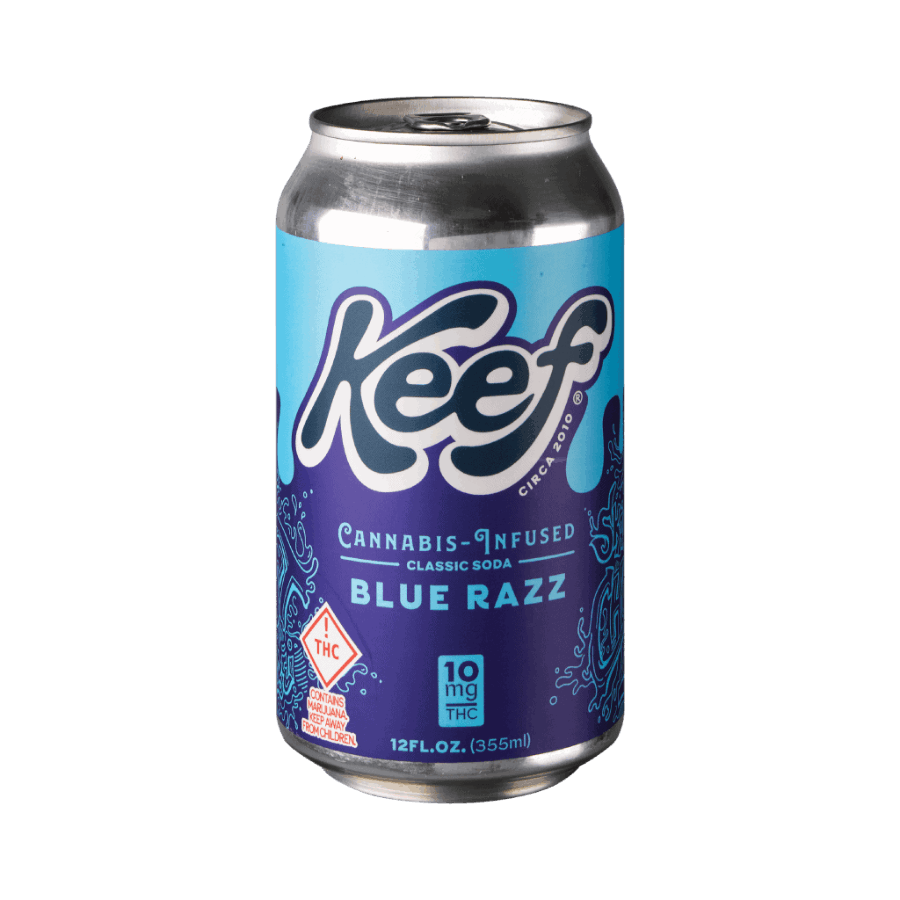 Photograph of product: Keef Cola Blue Raz Soda (10mg) (R)