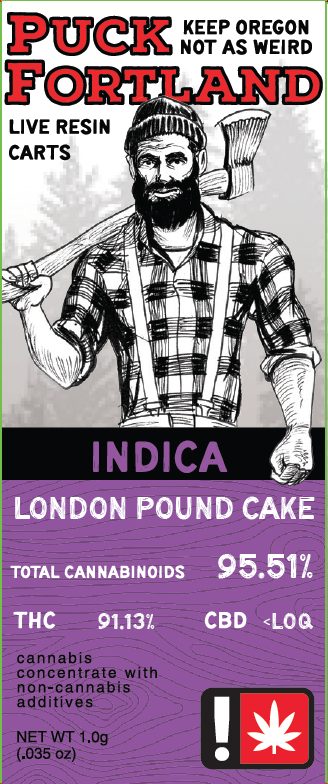 Photograph of product: Puck Fortland LR Cartridge - London Pound Cake