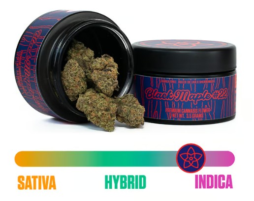Photograph of product: The Flower Collective - Black Maple #22 (I) - 3.5g Prepack