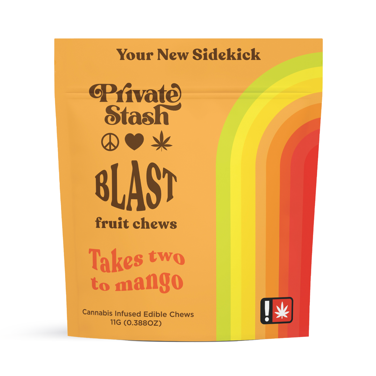 Photograph of product: Takes Two To Mango Fruit Chew Blast | 100mg