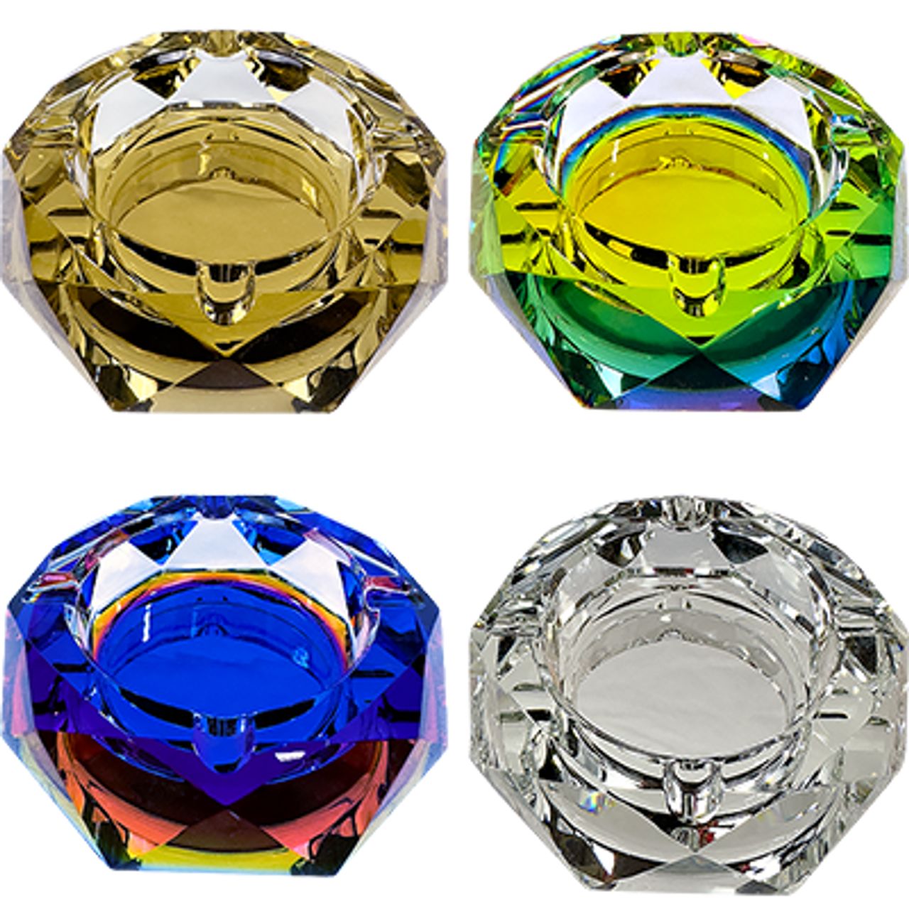 Photograph of product: 4" FACETED ASHTRAY