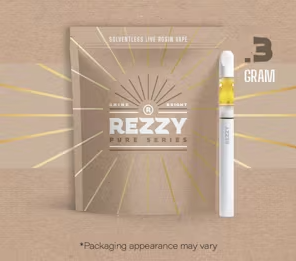 Photograph of product: Rezzy Vape Disposable 0.3g- Grape Bubblegum (Pure Series)