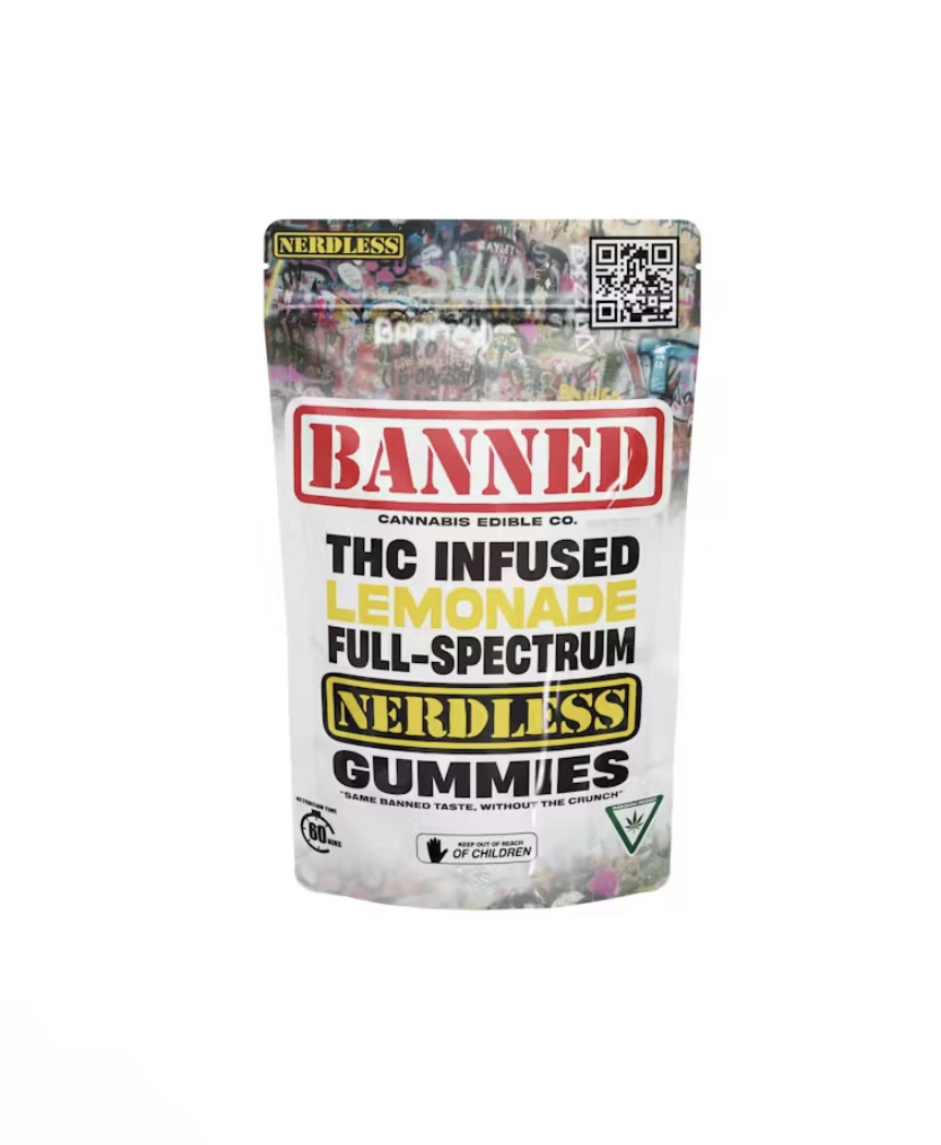 Photograph of product: AU Banned: Lemonade Gummies 200mg (Nerdless)