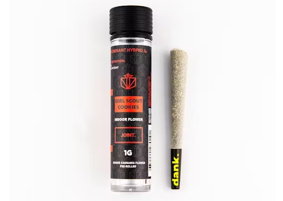 Photograph of product: Dank | Girl Scout Cookies | Indoor Flower | 1g Pre-Roll