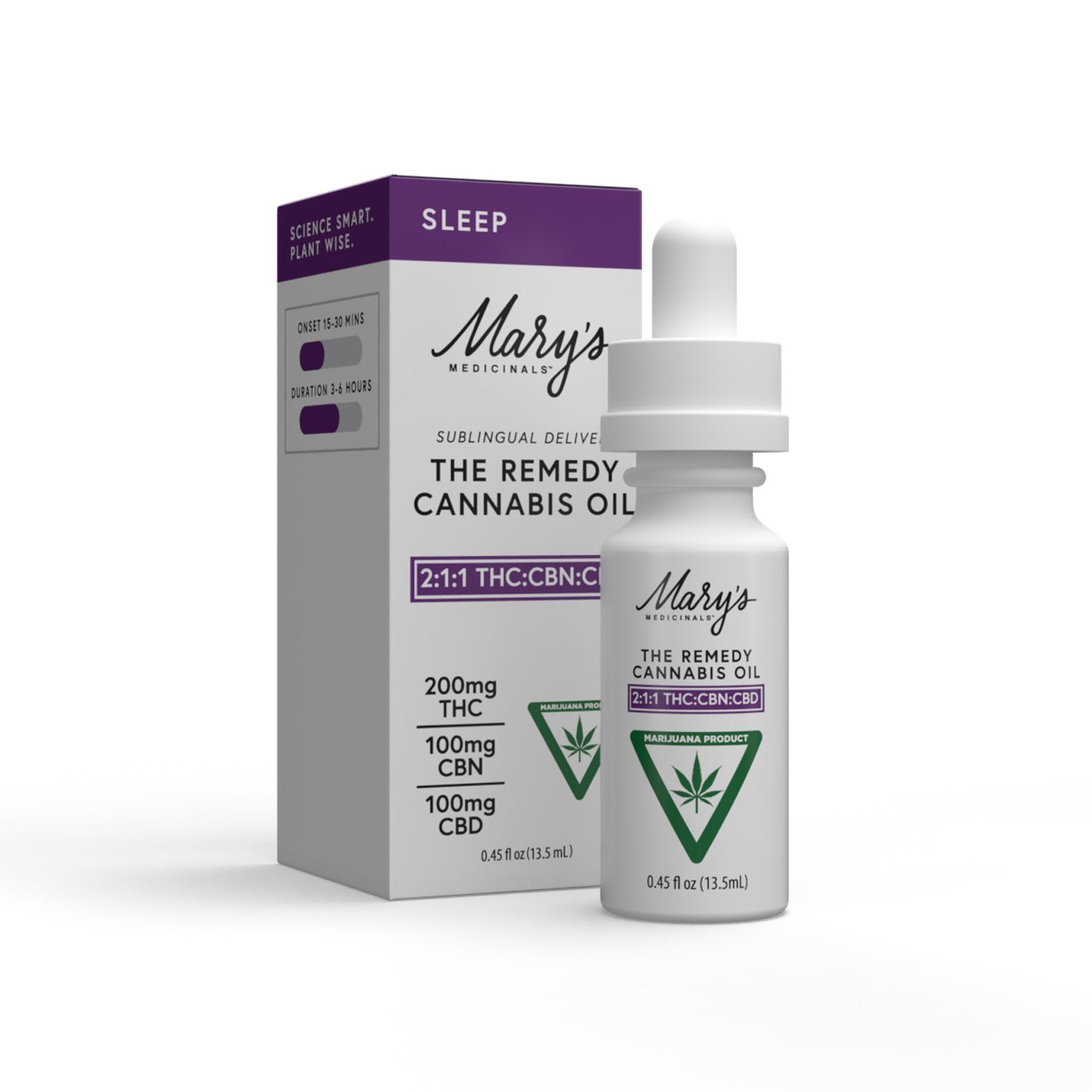 Photograph of product: Mary's | 200mg The Remedy Tincture | Sleep 2:1:1 TH-oui:CBN:CBD