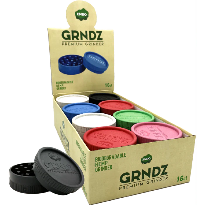 Photograph of product: Endo Grandz Biodegradable Hemp Grinder - [63 mm] [White]