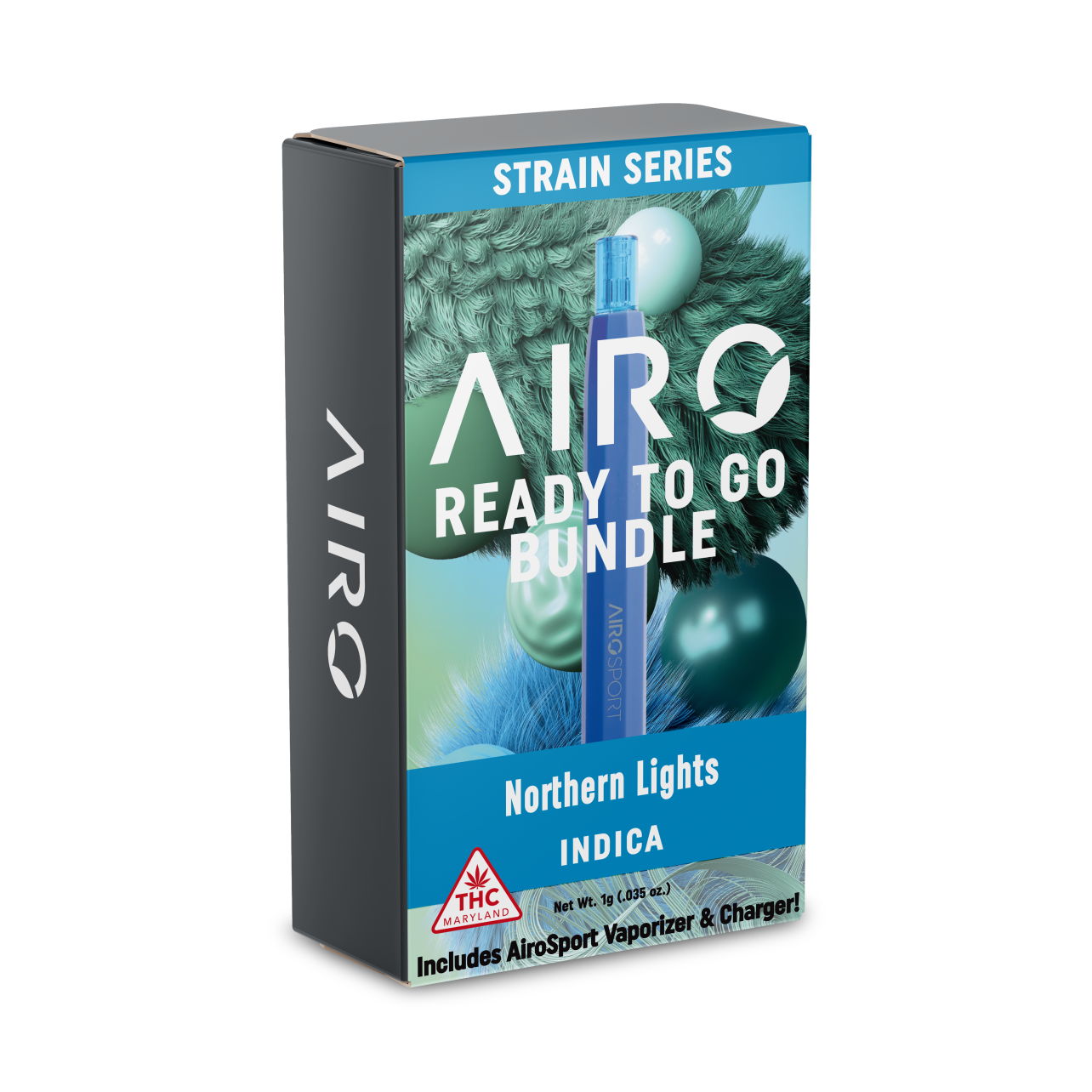 Photograph of product: Airo | Ready2Go Vape Bundle | Northern Lights | 1000mg