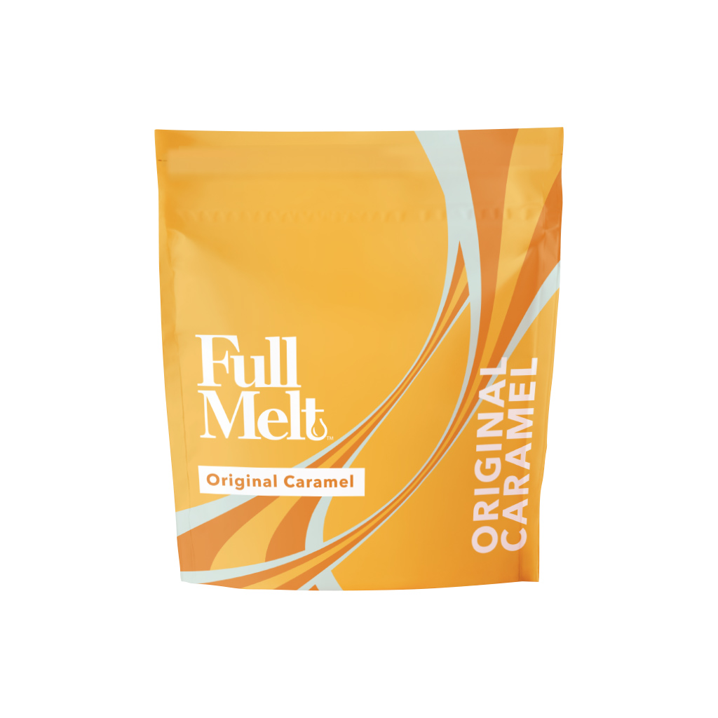 Photograph of product: Full Melt | Caramel | 10pk | Original | 100mg